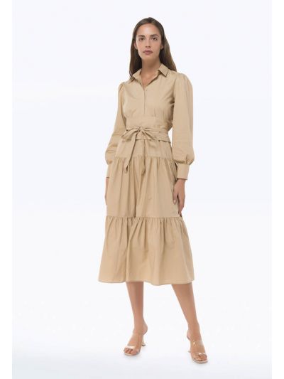Multi Tiered Solid Dress -Sale