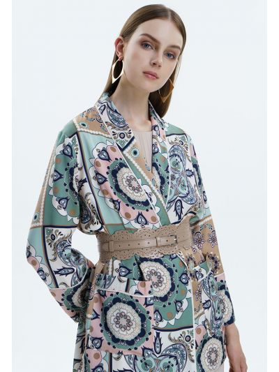 Ethnic Motif Printed Kimono -Sale