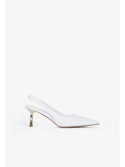 Classic PU Leather Slingback Pumps
