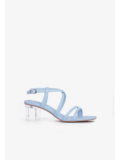 Square Toe Criss Cross Strap Sandals