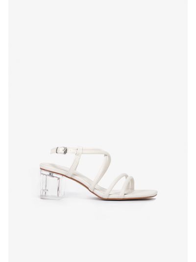 Square Toe Criss Cross Strap Sandals