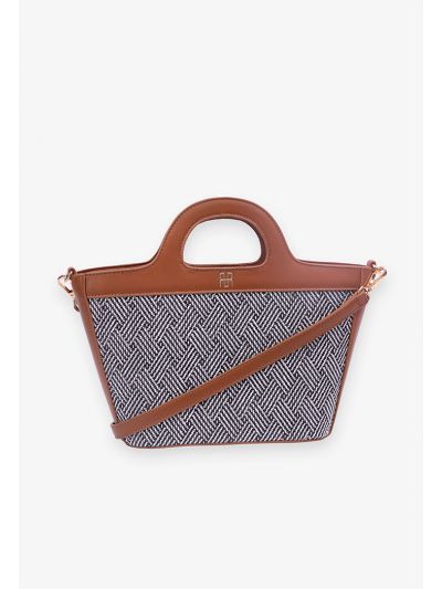 Modern Woven Straw Handbag
