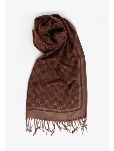 Printed Monogram Winter Scarf