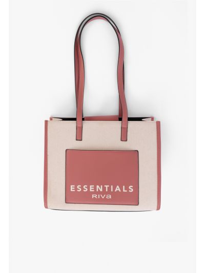 Knitted PU Leather Tote Bag