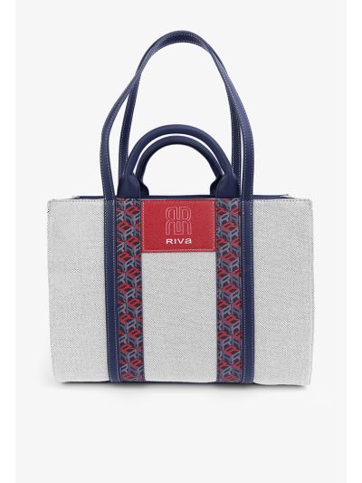 Knitted Monogram Tote Bag