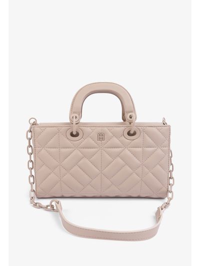 Solid Quilted Handbag