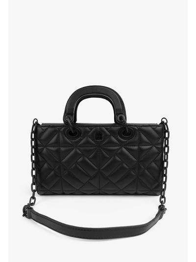 Solid Quilted Handbag