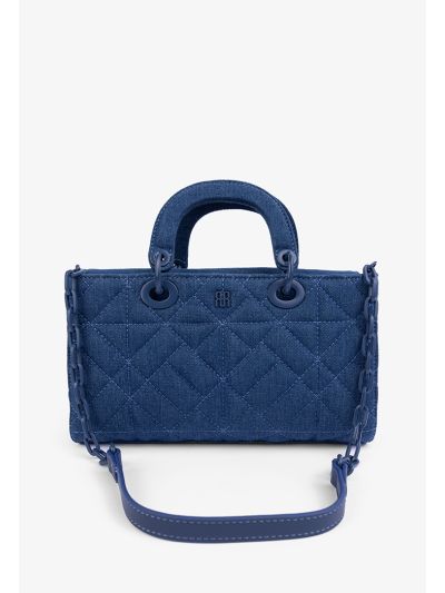 Solid Quilted Handbag
