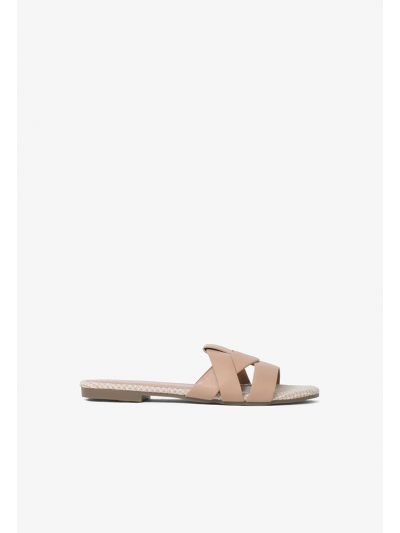 Iconic PU Leather Flat Slides
