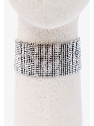 Exotic Crystal Embellished Choker
