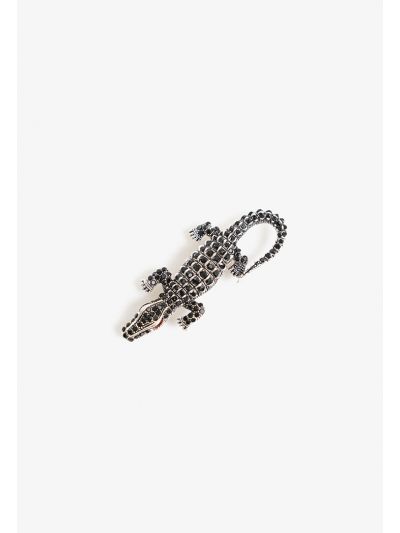 Crocodile Design Crystals Brooch Pin -Sale