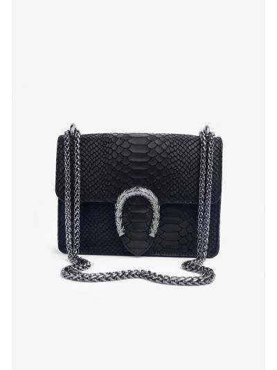 Crocodile Print Shoulder Bag