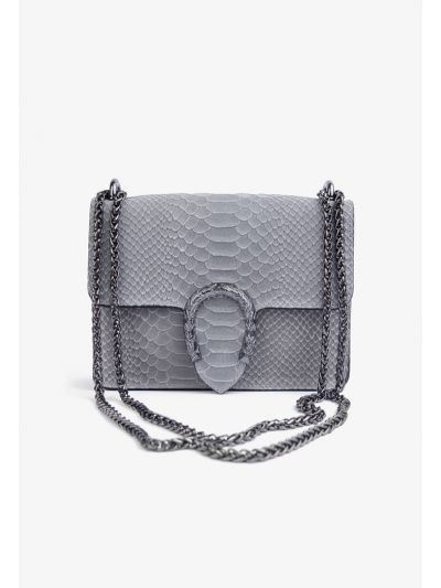 Crocodile Print Shoulder Bag