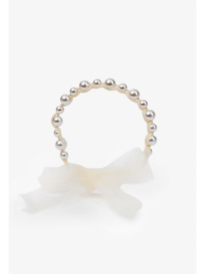 Mesh Faux Feather Wrap Ribbon Headband
