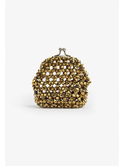 Mini Crystal Bead Clutch