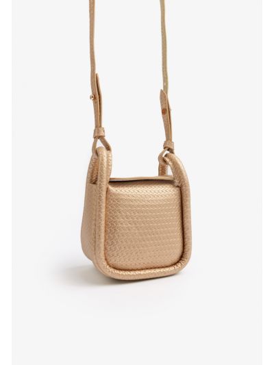 Textured Leather Mini Crossbody Bag