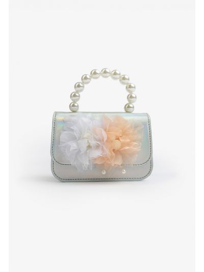 Metallic Floral Crossbody Bag