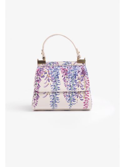 Floral Print Top Handle Bag