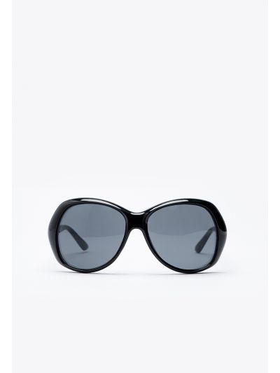 Oval Tinted Hill Frame Sunglasses