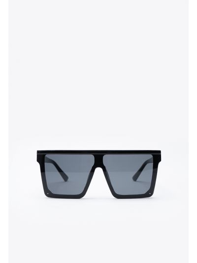 Big Frame Square Top Rivet Sunglasses