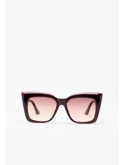 Square Flat Frame Cat Eye Sunglasses