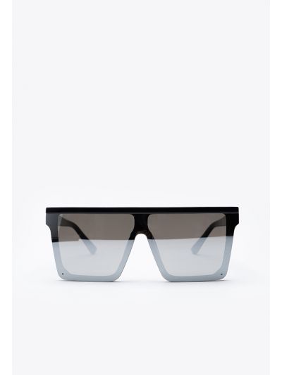 Big Frame Square Top Rivet Sunglasses
