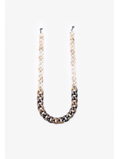 Two Tone Smooth Chain Link Eyeglasses Holder