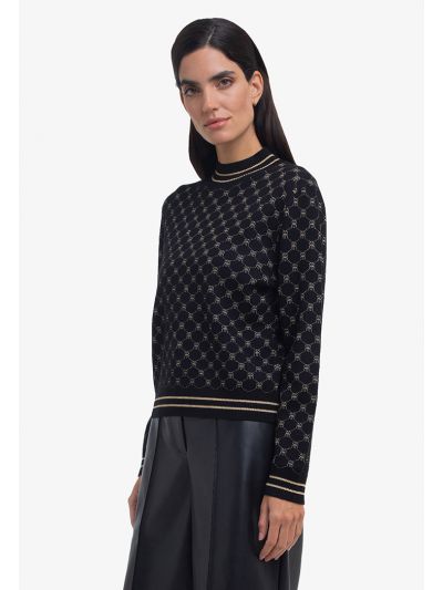 Inverse R Printed Long Sleeves Knitted T-Shirt -Sale