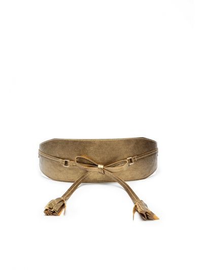 Solid Faux Leather Wrap Around Belt 