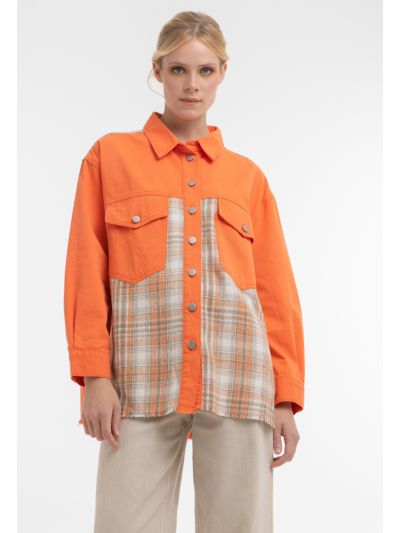 Plated Mullticolored Patches Outer Jacket