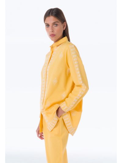 Ehtnic Multicolored Embroidered Shirt -Sale