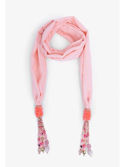 Exotic Solid Beaded Scarf