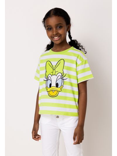 Daisy Duck Striped Embellished T Shirt