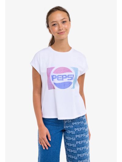 Pepsi Crystal Embellished T Shirt