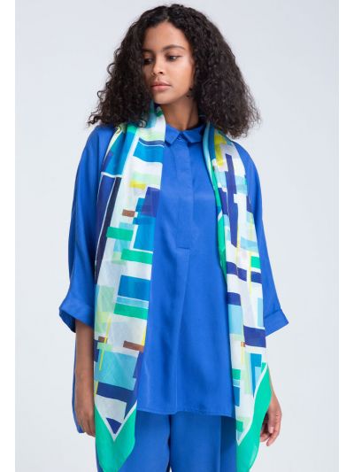 Solid Kimono Style Blouse
