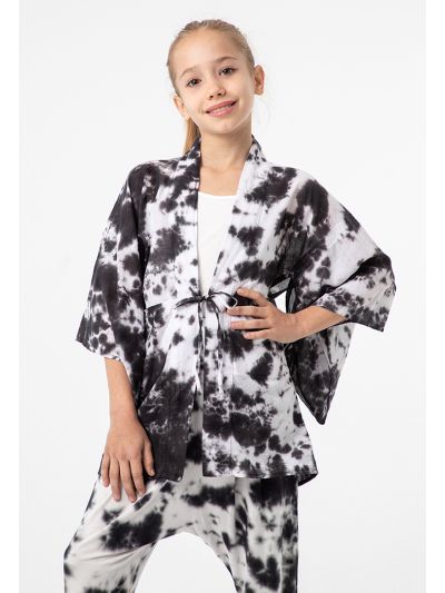 All Over Tie Dye Sleeved Kimono -Sale