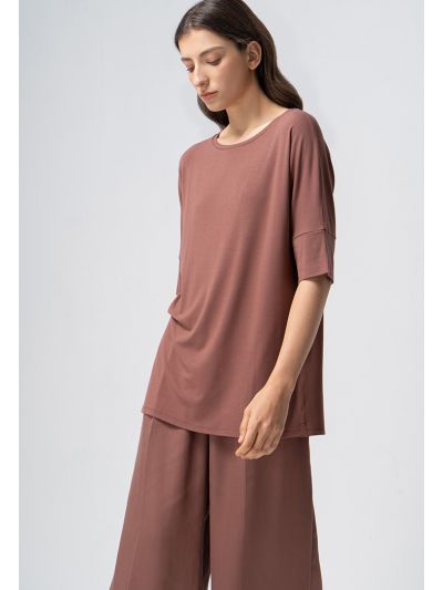 Solid Short Sleeves Blouse