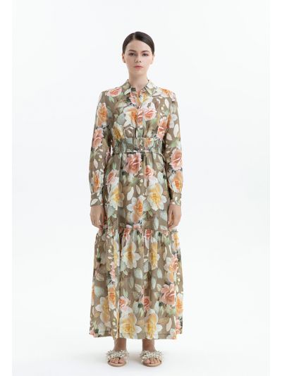 Floral Tiered Maxi Dress -Sale