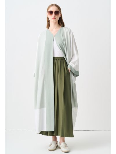 Wide Hem Fold Solid Trouser