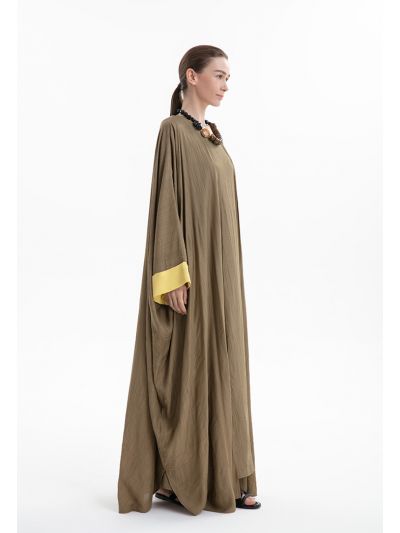 Two Tone Maxi Open Abaya -Sale