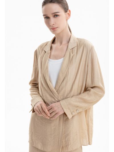 Solid Double Breast Blazer -Sale
