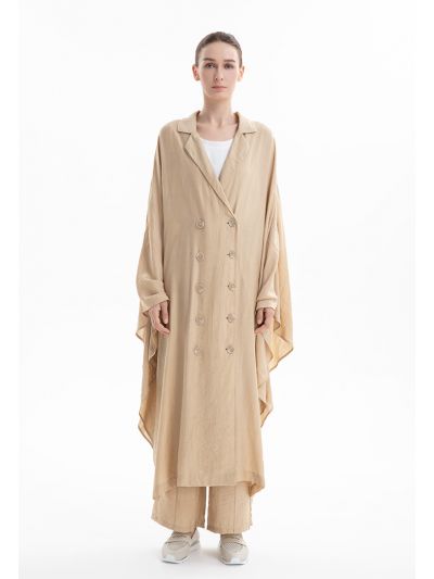 Bat Wing Oversized Midi Jacket -Sale