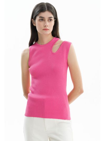 Ribbed Sleeveless Top