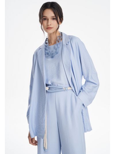 Open Textured Solid Outer Jacket -Sale