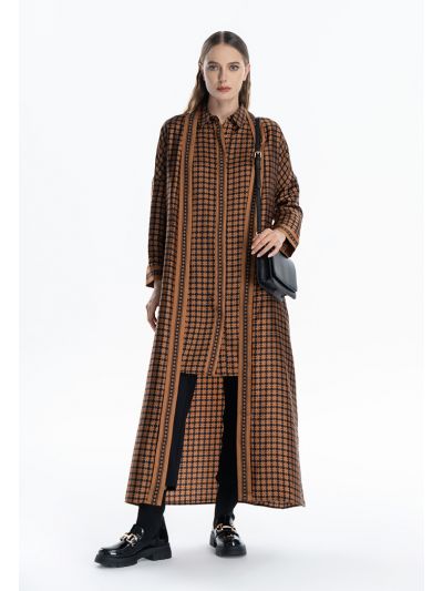 Optical Printed Maxi Open Abaya