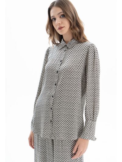 All Over Chevron Printed Shirt