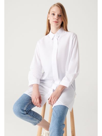 Solid Midi Classic Shirt