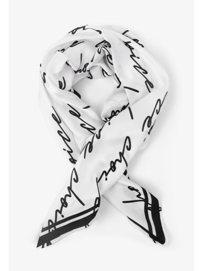 Abstract Print Square Scarf