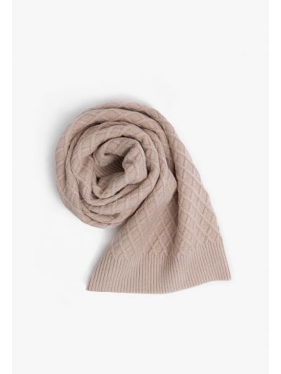 Crisscross Knitted Scarf