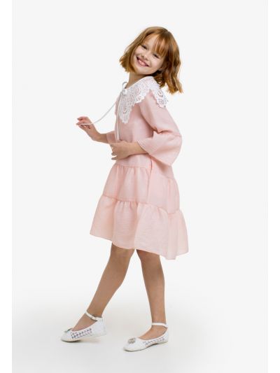 Tiered Dress with Lace Details